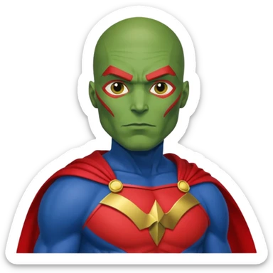 Martian Manhunter from Justice League sticker