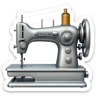 sewing machine sticker