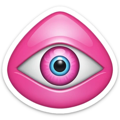 pink evil eye emoji sticker