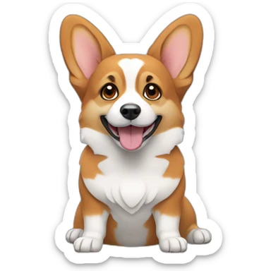 tri-colored-corgi sticker
