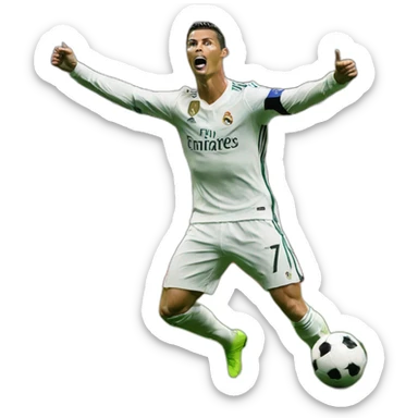 cristiano ronaldo goal celebration sticker