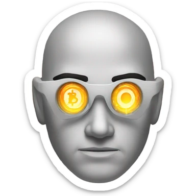 bitcoin laser eyes sticker