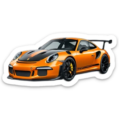 porsche gt3 rs  sticker