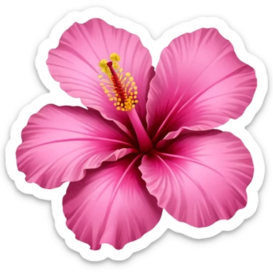 Pink Hibiscus  sticker