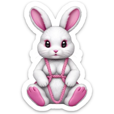 shibari bunny sticker