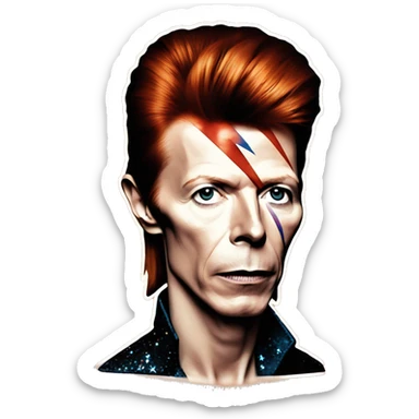 David bowie as Ziggy stardust sticker