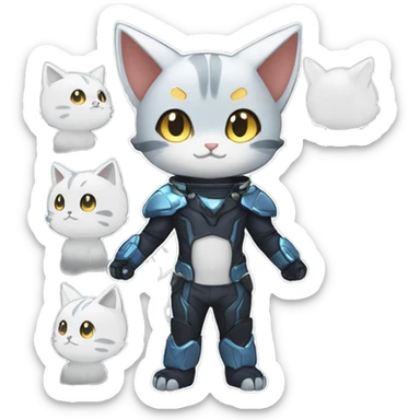 Catboy-Chibi-Sona-Shiny-Fakémon full body sticker
