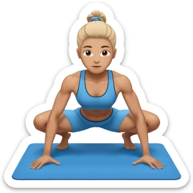 nongendered person pushup sticker