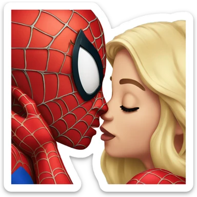 Spiderman kiss spiderman sticker
