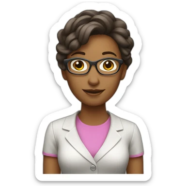 Woman, technology teacher, enjoy games sticker