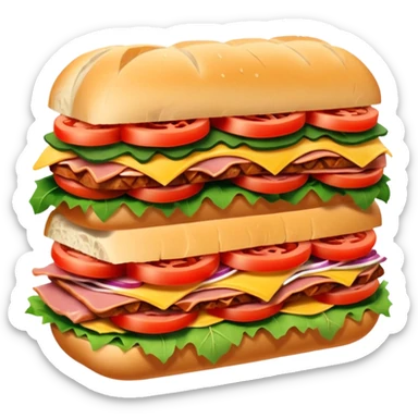 Sub sandwich sticker