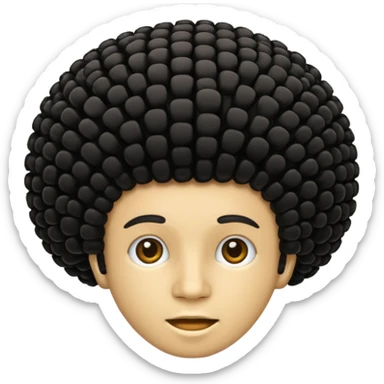 afro comb sticker