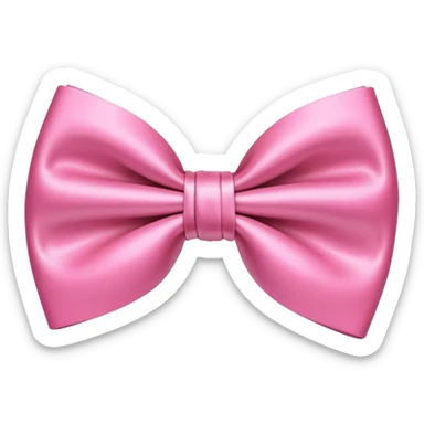 cute pink bow tie sticker