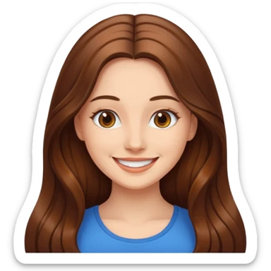 a woman mirroring herself sticker