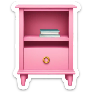 Pink nightstand  sticker