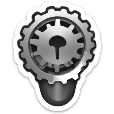 A gear shift  sticker