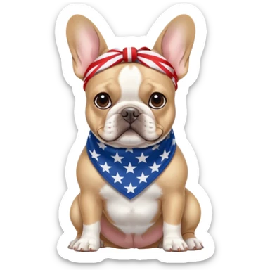 Frenchie Memorial Day sticker