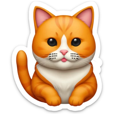 haz que un gato  esté lanzando un beso sticker