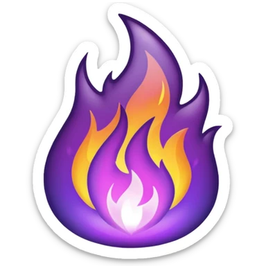 Only Purple Fire sticker