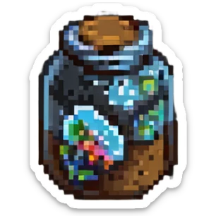 Survival item in zombie apocalypse, Dead Ahead Zombie Warfare style, pixelated sticker