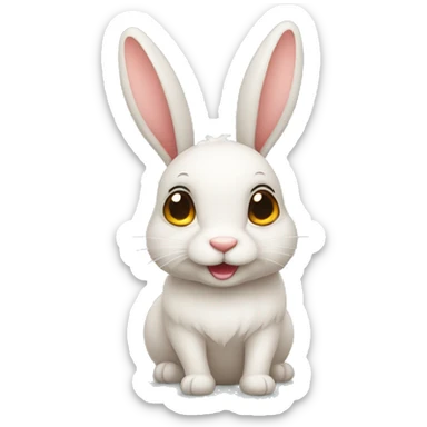 Conejo con anteojos de sol sticker