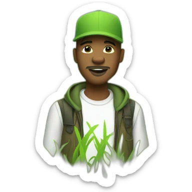 grassland with a rapper on it sticker