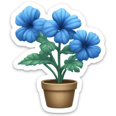 Blue daze plant  sticker