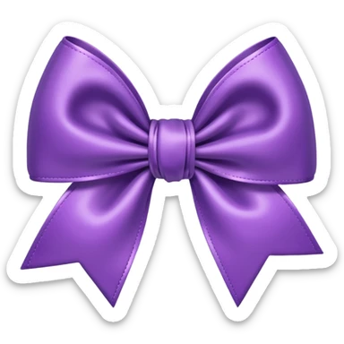 Cute bow purple  sticker