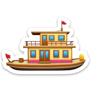 Housboat emoji sticker