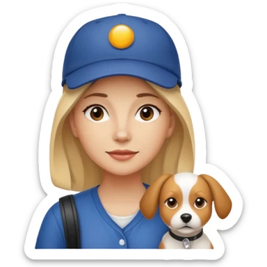 Dog Walker woman sticker