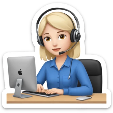 work from home giel sticker