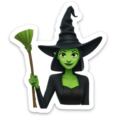 elphaba from wicked  sticker