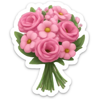Pink bouquet  sticker
