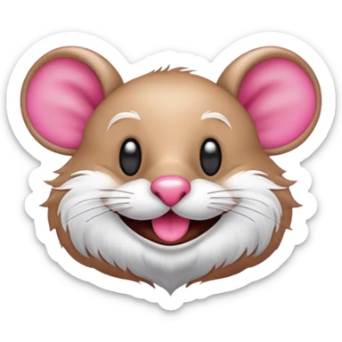 Crea una imagen de un ratón 🐭como ese riéndose como aquí 🤣 donde aparezcan las lágrimas de risa. sticker