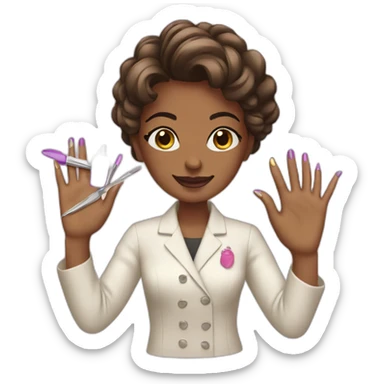 manicurist sticker