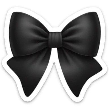 black bow sticker