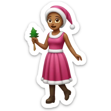 Navidad rosa  sticker