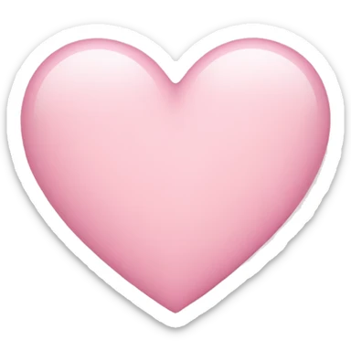 Light pink heart sticker