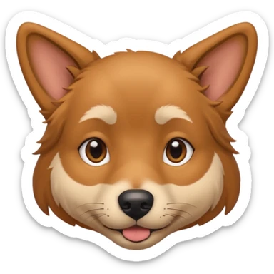 Dog mixed with a human  sticker