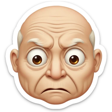 disgusted face sticker