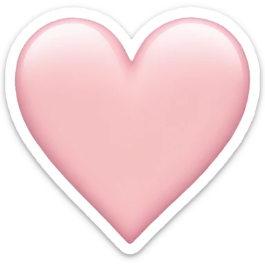 Light pink heart sticker