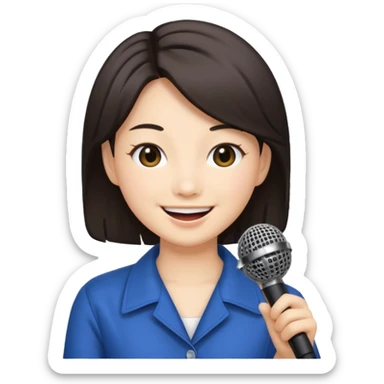 miki matsubara stay with me microphon emoji sticker