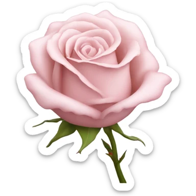 pale pink rose sticker