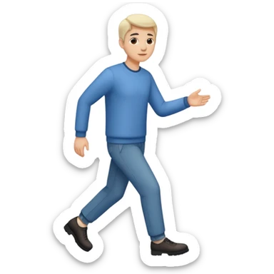 Person stepping aside  sticker