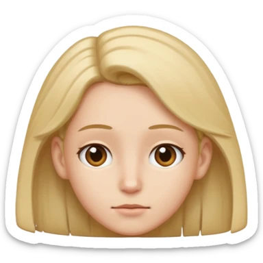 Tuck hair behind ear  sticker