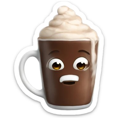 hot chocolate sticker
