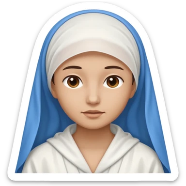 create a virgin Mary emoji sticker