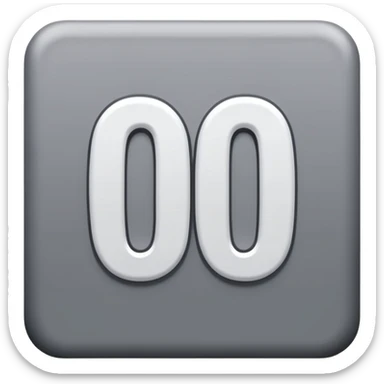 100 dans un carre gris sticker