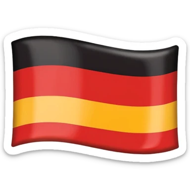 Flat Apple-style emoji of the German Empire flag sticker