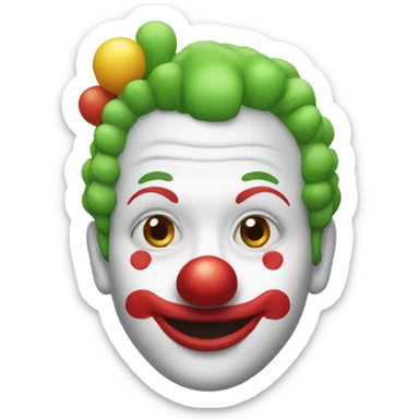 Clown pied sticker